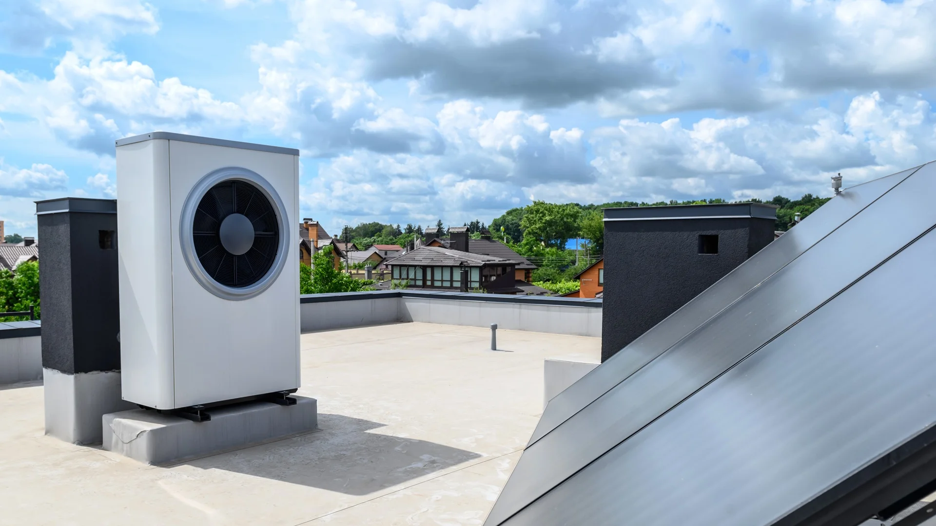 Detalle de instalación de compresor