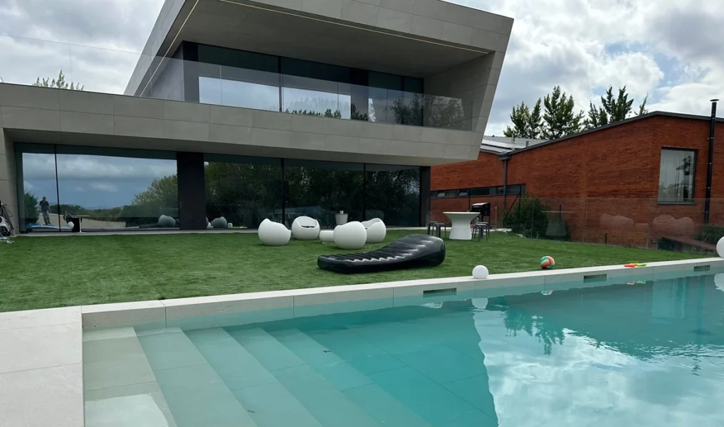 Vista global de la reforma de casa en Gorráiz. Rodero